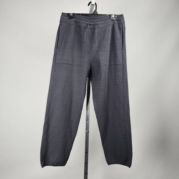 Babaton Pants - Babaton Grey Knit Cotton Jogger Pants Size L